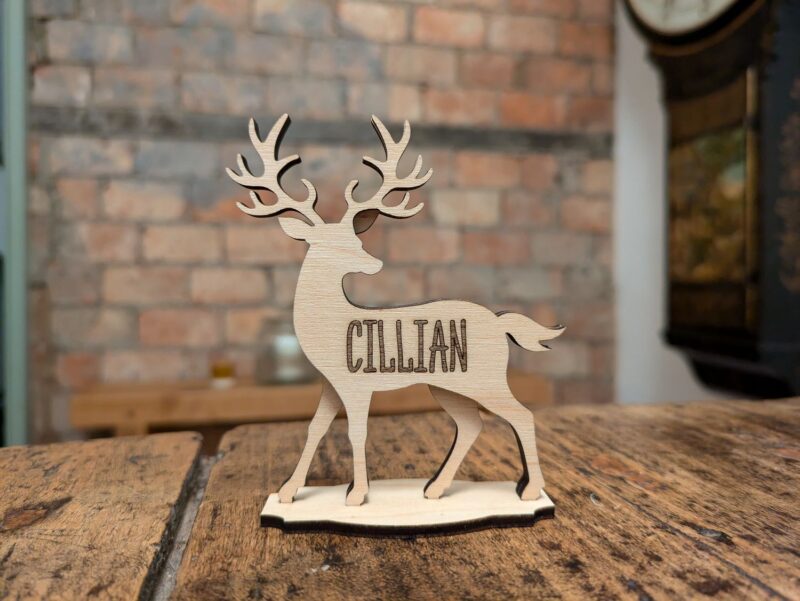 Personalised deer place settings - Set of 4 - Image 2