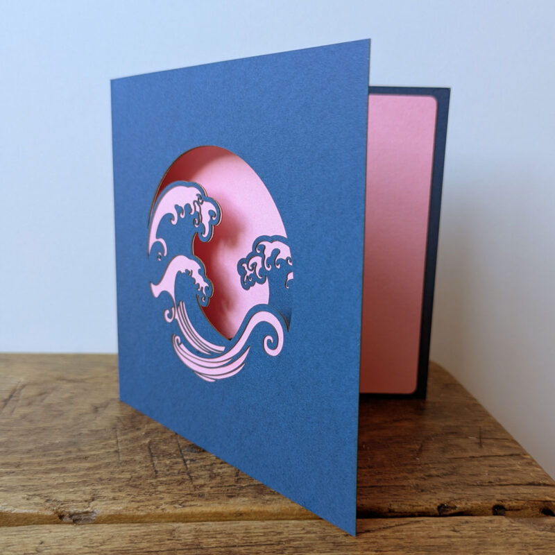'Great Wave' 3D greetings card - Image 4