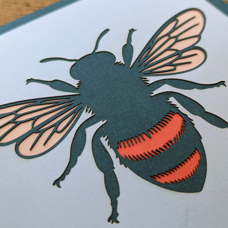 Honey bee greetings card - Image 2