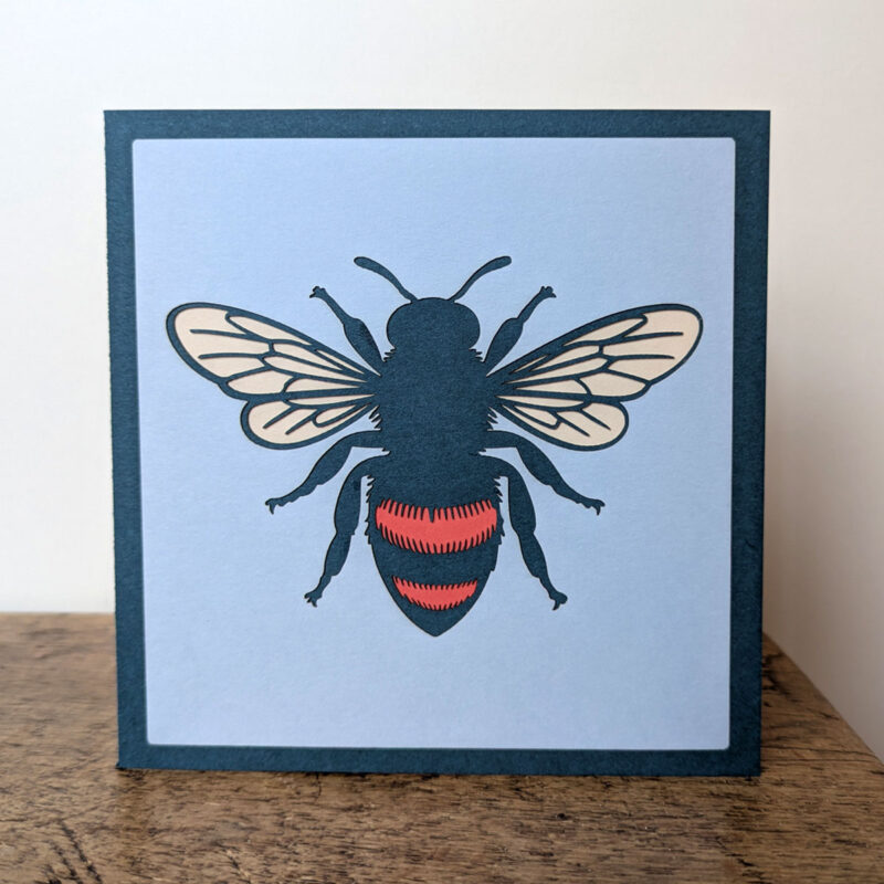 Honey bee greetings card - Image 3