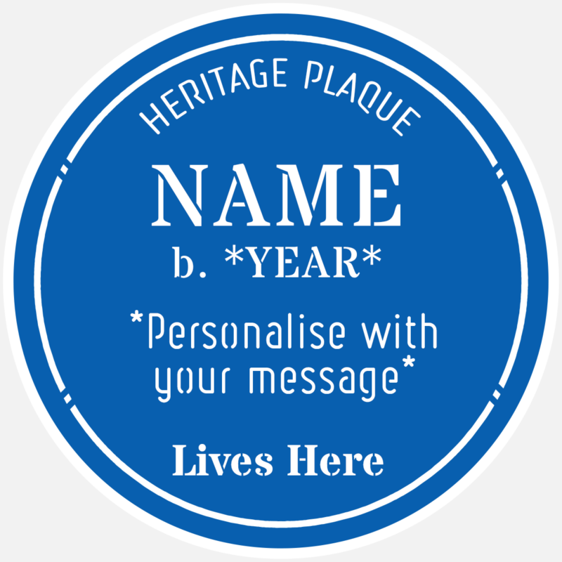 Personalised blue plaque greetings card - Image 5