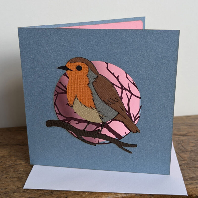 Robin Christmas cards - set of 6 - Image 2
